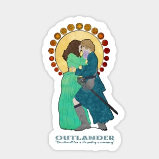 True Love art nouveau Sticker